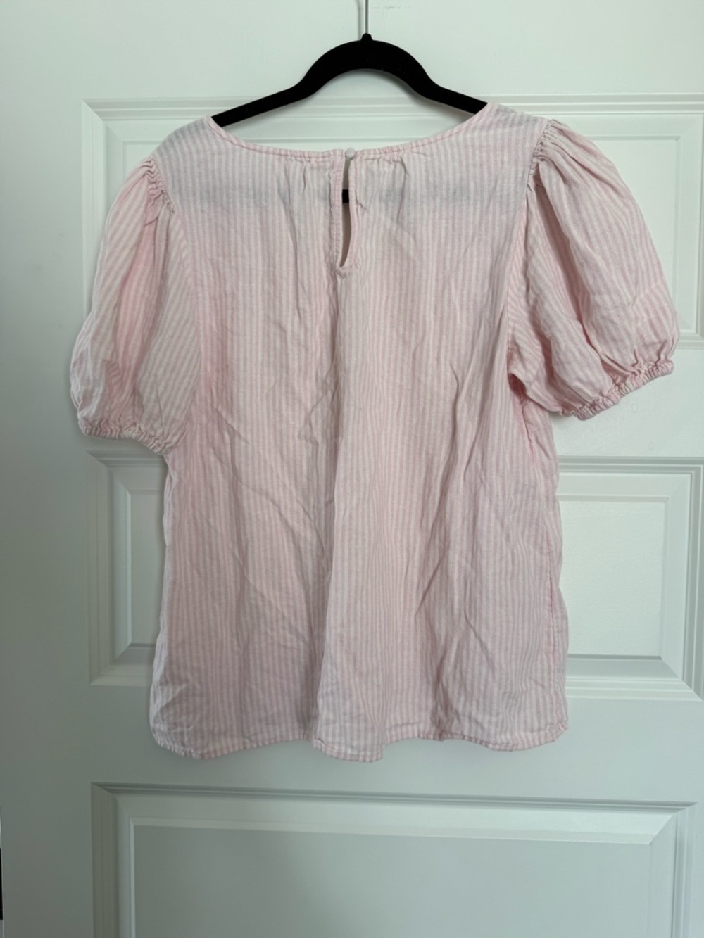Lauren Conrad Linen Puff Sleeve Top - Picture 2 of 5